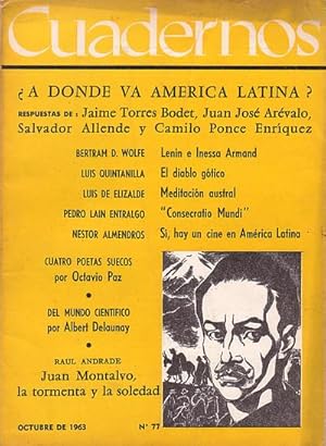 Imagen del vendedor de CUADERNOS. La Revista Mensual de Amrica Latina. N 77. Octubre 1963 a la venta por Librera El Astillero