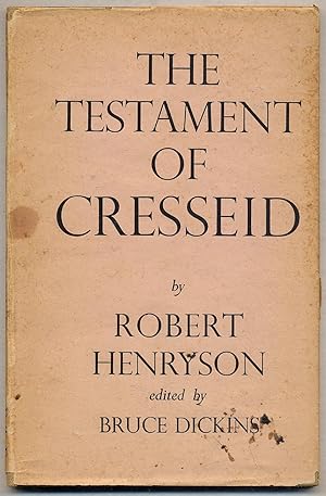 Bild des Verkufers fr The Testament of Cresseid zum Verkauf von Between the Covers-Rare Books, Inc. ABAA