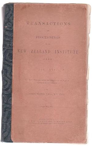 Imagen del vendedor de Transactions And Proceedings Of The New Zealand Institute, 1883. Vol XVI. a la venta por Renaissance Books, ANZAAB / ILAB