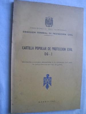 CARTILLA POPULAR DE PROTECCIÓN CIVIL DG-1