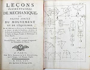 Leçons élémentaires de méchanique, ou traité abrégé du mouvement et de l'équilibre