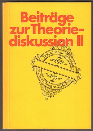 Seller image for Beitrge zur Theoriediskussion II. Mit einem Vorwort von Heinz Khn for sale by Antiquariat Neue Kritik