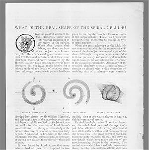 Image du vendeur pour What Is The Real Shape Of The Spiral Nebulae? mis en vente par Legacy Books II