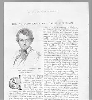 Seller image for The Autobiography Of Joseph Jefferson, Part IV for sale by Legacy Books II