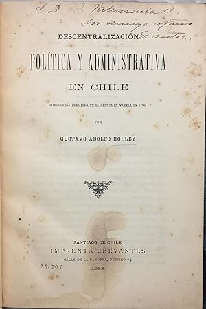 Descentralizacion Politica y Administrativa en Chile
