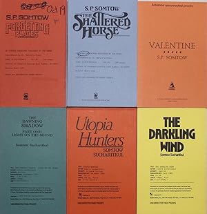 Seller image for Six uncorrected proofs :- Forgetting Places, The Shattered Horse, Valentine, The Dawning Shadow, The Darkling Wind & Utopia Hunters for sale by Gaabooks