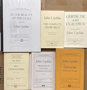 Seller image for Six Uncorrected Proofs: - Memories of the Ford Administration, In the Beauty of the Lilies, Odd Jobs: Essays and Criticism, Self-Consciousness, The Complete Henry Bech and Gertrude and Claudius for sale by Gaabooks