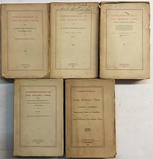 Bild des Verkufers fr Correspondencia de Don Antonio Varas - Five Volumes zum Verkauf von Gaabooks