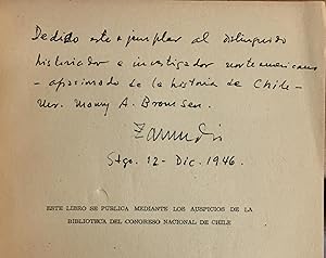 Bild des Verkufers fr Fuentes bibliograficas para el estudio de la vida y de la epoca de Bernardo O'Higgins zum Verkauf von Gaabooks