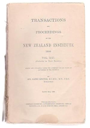 Seller image for Transactions And Proceedings Of The New Zealand Institute, 1888. Vol XXI(Fourth Of New Series) for sale by Renaissance Books, ANZAAB / ILAB