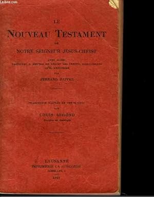Seller image for Le Nouveau Testament de Notre Seigneur J�sus-Christ for sale by Le-Livre