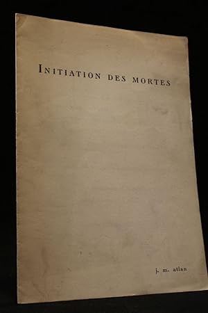Seller image for Initiation des mortes for sale by Librairie Le Feu Follet
