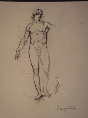 Académie d'homme 8 - Encre sur papier