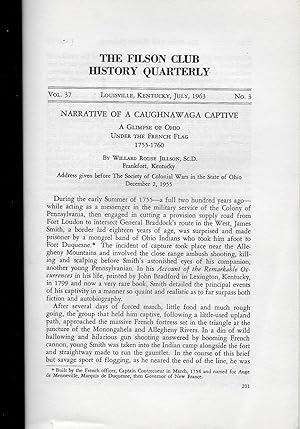 Seller image for NARRATIVE OF A CAUGHNAWAGA CAPTIVE. A GLIMPSE OF OHIO UNDER THE FRENCH FLAG 1755-1760. for sale by Legacy Books