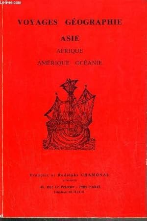 Seller image for CATALOGUE DE VENTES AUX ENCHERES - VOYAGES GEOGRAPHIE - ASIE - AFRIQUE - AMERIQUE OCEANIE. for sale by Le-Livre