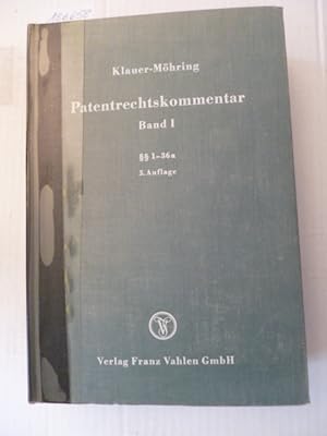 Imagen del vendedor de Patentrechtskommentar / (Begr.: Georg Klauer). Von Philipp Mhring . - Teil: 1. ( 1 - 36a des Patentgesetzes, Gebrauchsmustergesetz, Internationales Patentrecht a la venta por Gebrauchtbcherlogistik  H.J. Lauterbach