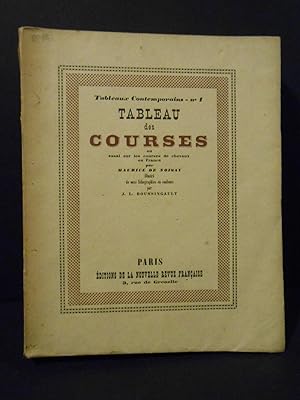 Imagen del vendedor de Tableau des courses ou essai sur les courses de chevaux en France. a la venta por Llibreria Antiqu�ria Casals