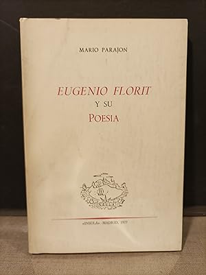 Immagine del venditore per Eugenio Florit y su Poesia. venduto da Llibreria Antiquria Casals