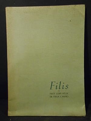 Imagen del vendedor de Filis. gloga. a la venta por Llibreria Antiquria Casals