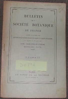 Seller image for Sur le genre phlebochiton. for sale by alphabets