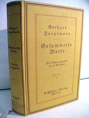 Seller image for Gesammelte Werke , Band 4, (Volksausgabe in 6 sechs Bnden) for sale by Antiquariat Bler