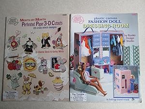 Bild des Verkufers fr Plastic Canvas Fashion Doll Dressing Room. Perforated Paper 3D Cutouts 25 Cross Stitch Designs. (American School of Needlework) zum Verkauf von Buybyebooks