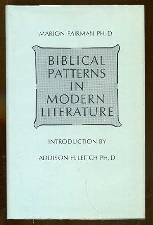 Seller image for Biblical Patterns in Modern Literature for sale by Dearly Departed Books