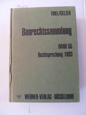 Imagen del vendedor de Baurechtssammlung - Teil: 55. Rechtsprechung 1993 a la venta por Gebrauchtbcherlogistik  H.J. Lauterbach