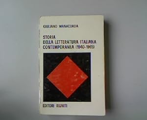 Storia della letteratura italiana contemporanea 1940-1965.