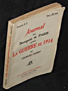 Bild des Verkufers fr Journal d'un bourgeois de Paris pendant la guerre de 1914. Fascicule 2 (II) zum Verkauf von Abraxas-libris