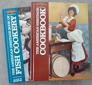 Seller image for The American Heritage Cookbook DeLuxe Edition in Two-Volume Boxed Set with American Heritage Book of Fish Cookery (2 VOLUME SET) for sale by Call Phil Now - Books