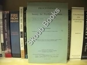 Bild des Verkufers fr Proceedings of the Society for Psychical Research; Part 106, Vol. XXXVIII, May 1928 zum Verkauf von PsychoBabel & Skoob Books