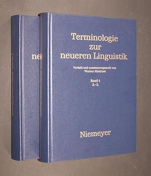 Image du vendeur pour Terminologie zur neueren Linguistik. Band 1: A-L und Band 2: M-Z. [Verfat und zusammengestellt von Werner Abraham]. mis en vente par Antiquariat Kretzer