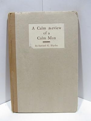 Image du vendeur pour CALM (A) REVIEW OF A CALM MAN; mis en vente par Counterpoint Records & Books