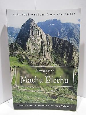 Seller image for JOURNEY TO MACHU PICCHU; for sale by Counterpoint Records & Books