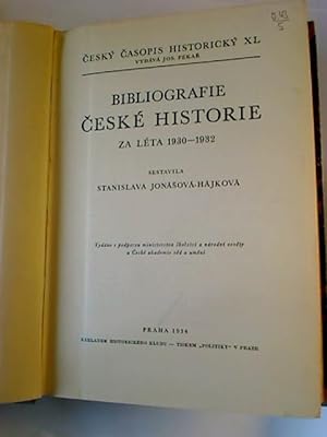 Bibliografie ceské historie za léta 1930 - 1932.