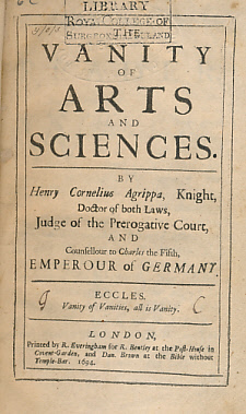 Image du vendeur pour The Vanity of Arts and Sciences mis en vente par Barter Books Ltd