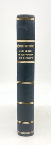 Bild des Verkufers fr Mmoires avec avant-propos et notes par F. Barrire zum Verkauf von Librairie Historique F. Teissdre