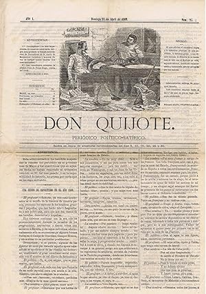 DON QUIJOTE - Periódico Político-Satírico - Año I, número 23 - Domingo 25 de Abril de 1869
