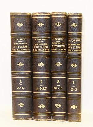 Bild des Verkufers fr Dictionnaire d'hygine publique et de salubrit ou rpertoire de toutes les questions relatives  la sant publique, considres dans leurs rapports avec les subsistances, les pidmies, les professions, les tablissements et institutions d'hygine et de salubrit, complt par le texte des lois, dcrets, arrts, ordonnances et instructions qui s'y rattachent. zum Verkauf von Jean-Pierre AUBERT