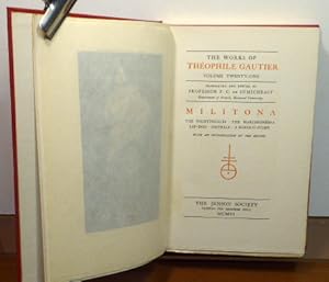 Bild des Verkufers fr THE WORKS OF THEOPHILE GAUTIER. VOLUME TWENTY-ONE: MILITONA zum Verkauf von RON RAMSWICK BOOKS, IOBA