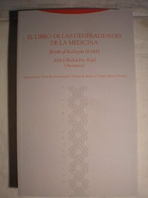 Imagen del vendedor de El libro de las generalidades de la medicina (Kitab al-kulliyyat fil-tibb) a la venta por Librera Antonio Azorn