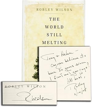 Bild des Verkufers fr The World Still Melting (First Edition, inscribed to film director and producer Tony Bill) zum Verkauf von Royal Books, Inc., ABAA