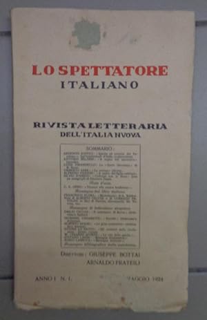 LO SPETTATORE ITALIANO, rivista mensile politico - culturale 1948-1956 TUTTO IL PUBBLICATO, Bari ...