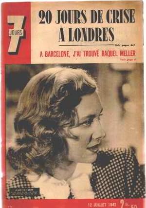 Revue 7 jours / 12 juillet 1942 / photo de couverture juliette faber