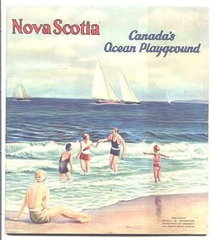 Bild des Verkufers fr NOVA SCOTIA - CANADA'S OCEAN PLAYGROUND. zum Verkauf von Capricorn Books
