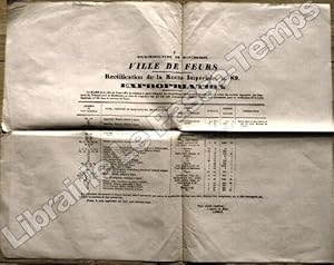 Seller image for Affiche municipale - 3 - Sous-Pr�fecture de Montbrison - RECTIFICATION DE LA ROUTE IMP�RIALE, n. 89 - EXPROPRIATION [28 Mai 1863]. for sale by Jean-Paul TIVILLIER