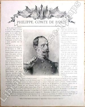 Imagen del vendedor de Affiche / PHILIPPE, COMTE DE PARIS. a la venta por Jean-Paul TIVILLIER