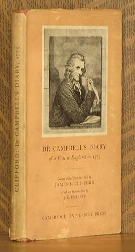 Seller image for DR. CAMPBELL'S DIARY OF A VISIT TO ENGLAND IN 1775 for sale by Andre Strong Bookseller