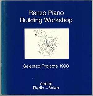 Bild des Verkufers fr Building Workshop. Selected Projects 1993. Ausstellung September/Oktober 1993. zum Verkauf von Antiquariat Fluck